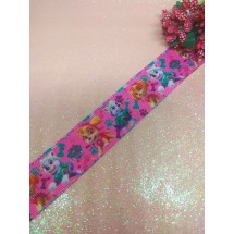 Репсовая лента с рисунком 2,5 см, цена за 1 м